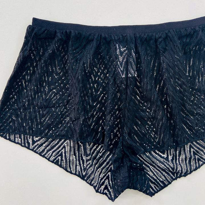 Ladies Premium Lace Mesh Boxer Shorts