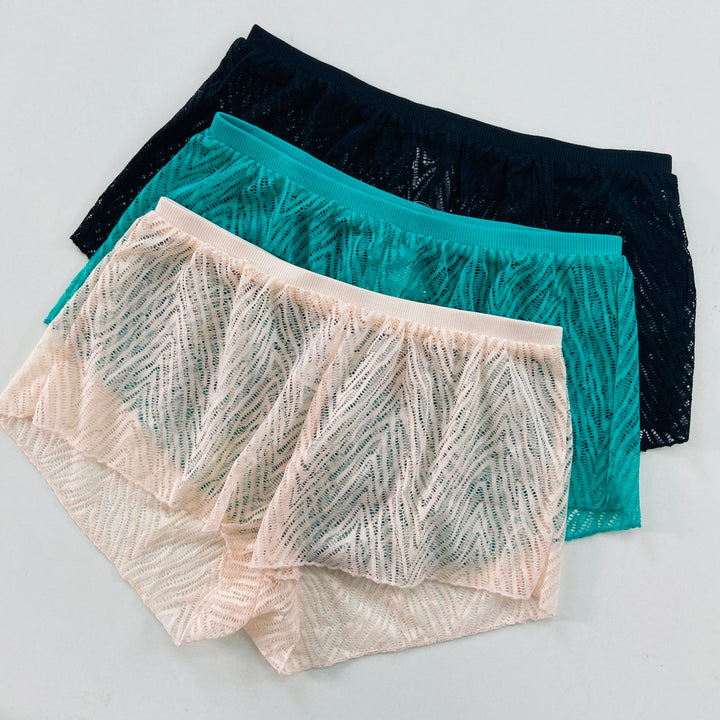 Ladies Premium Lace Mesh Boxer Shorts