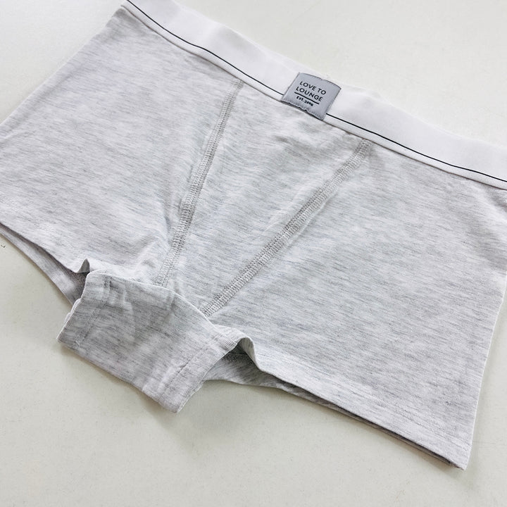 Women's Mid Waist Cotton Boxer Brief Panty