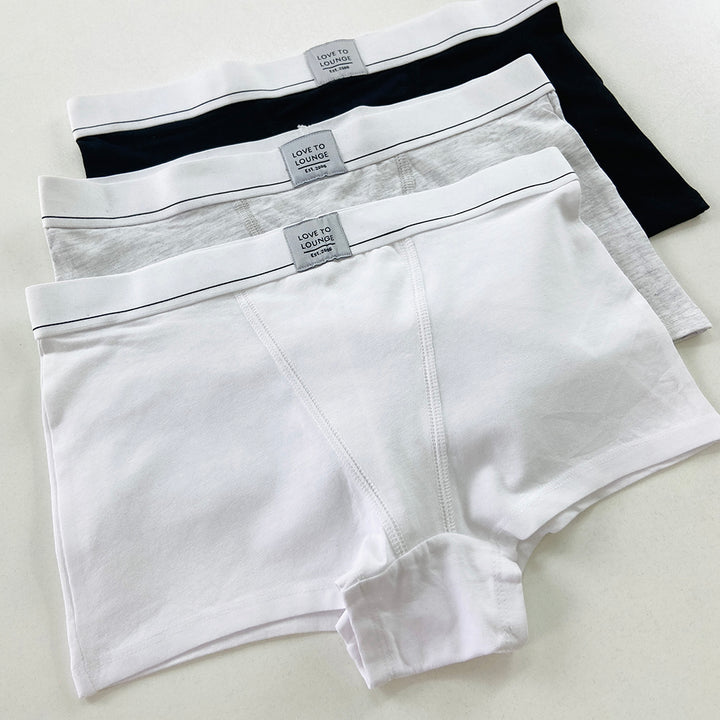 Women's Mid Waist Cotton Boxer Brief Panty