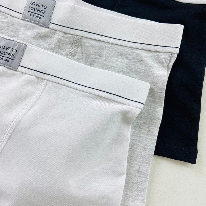 Women's Mid Waist Cotton Boxer Brief Panty