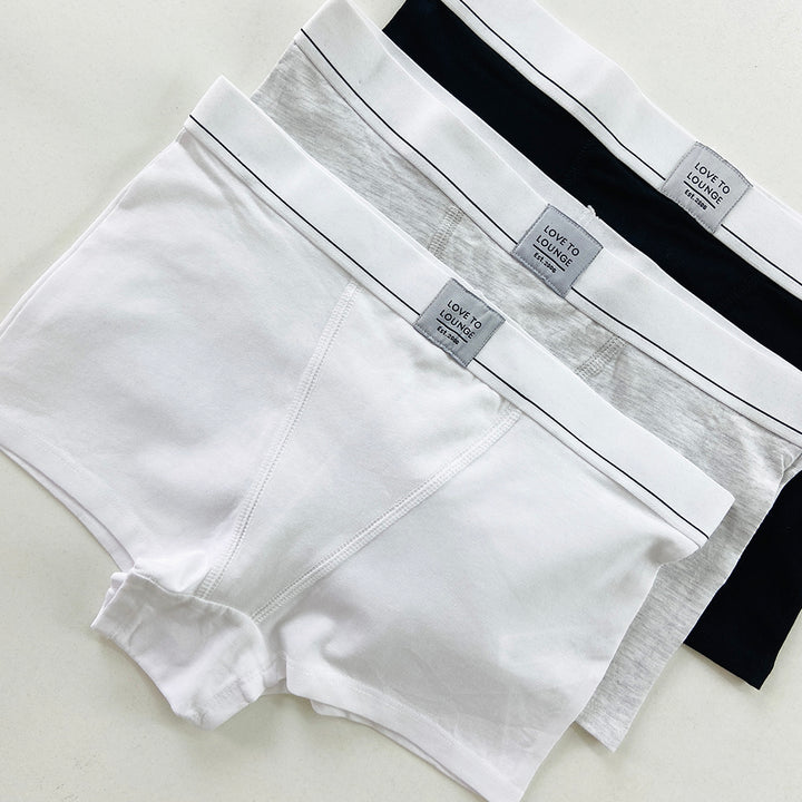 Women's Mid Waist Cotton Boxer Brief Panty