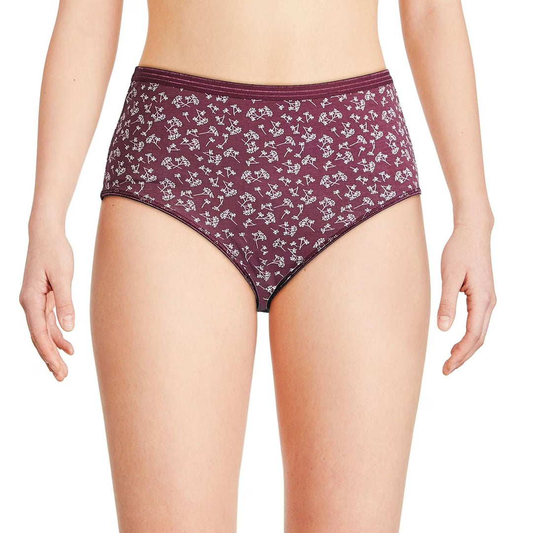 Pack of 3 Womens Cotton Blend Full Coverage Briefs