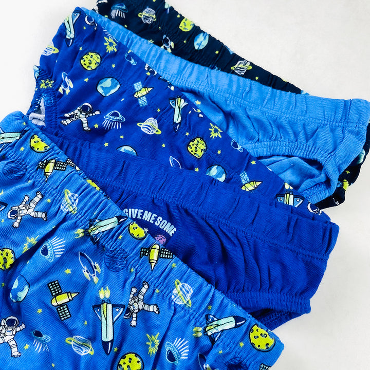 Pack of 5 Boys Space Theme Cotton Briefs