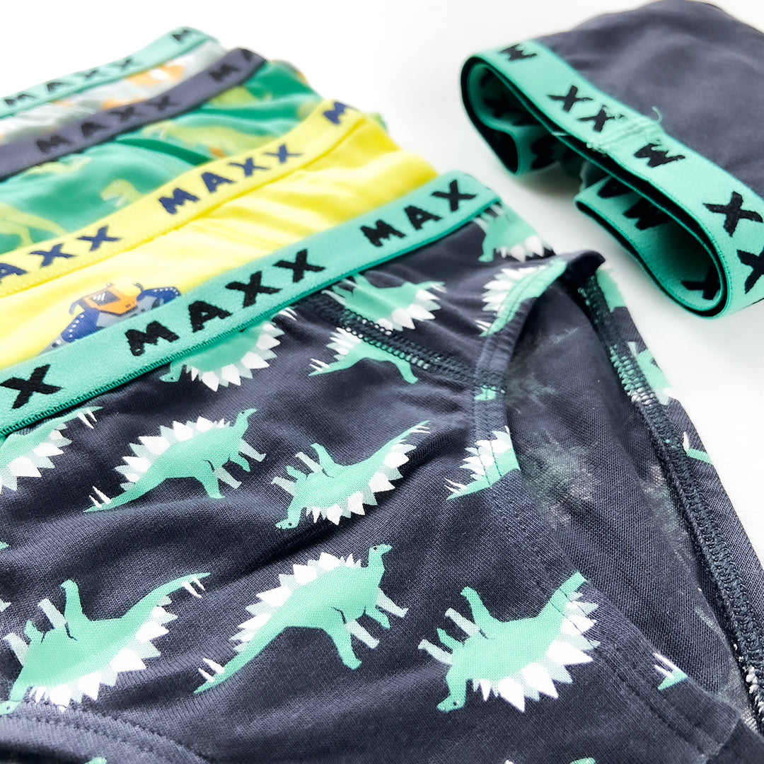 Pack of 3 Boys Fun Print Cotton Elastic Waistband Briefs Underwear