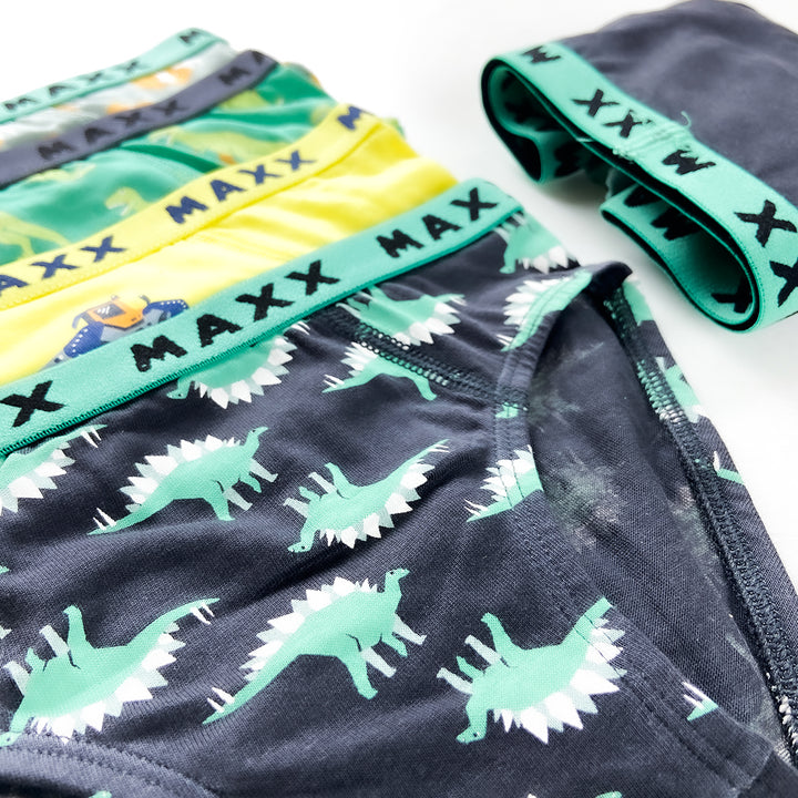 Pack of 3 Boys Fun Print Cotton Elastic Waistband Briefs Underwear