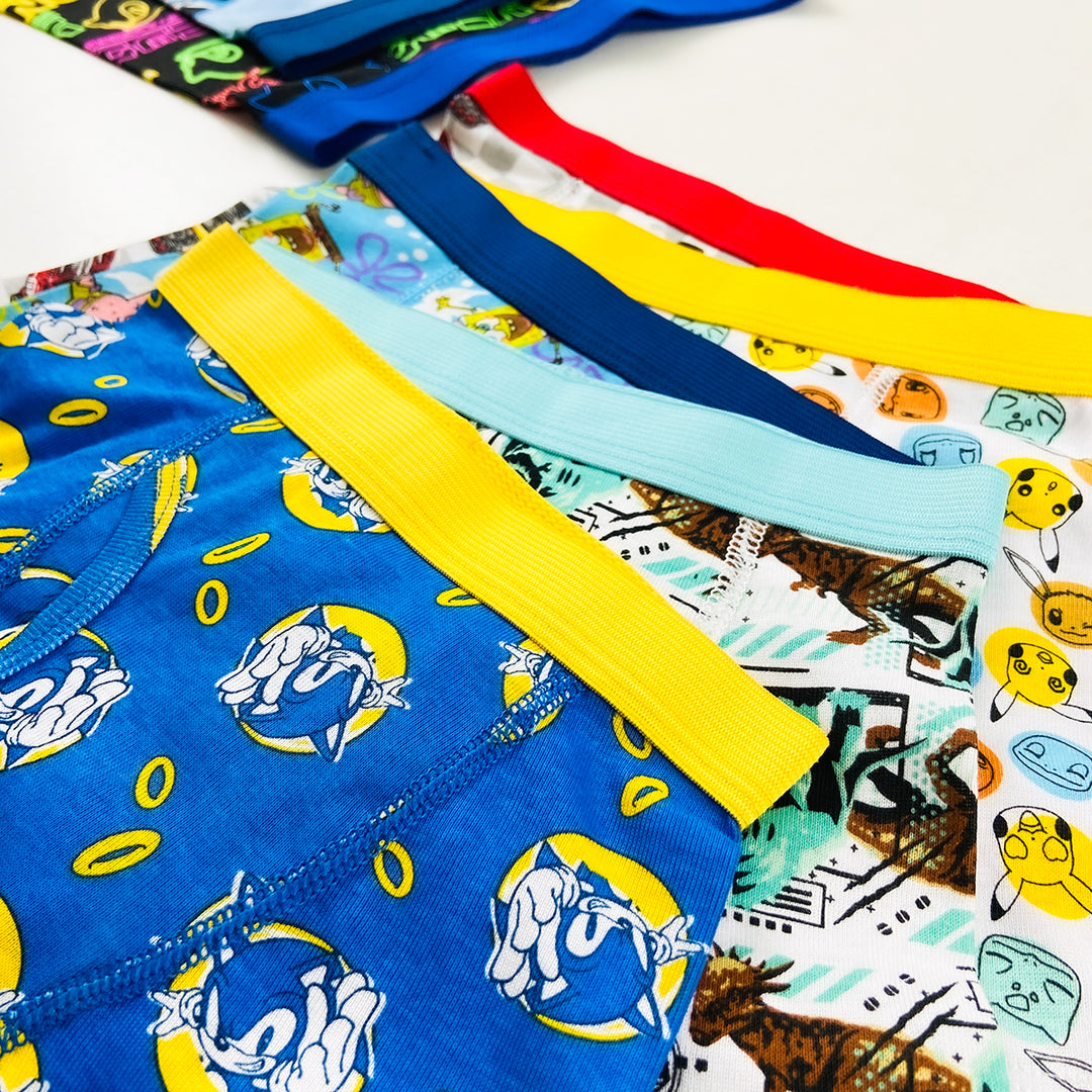 Pack of 5 Boys Cotton Fun Prints Boxer Underwear