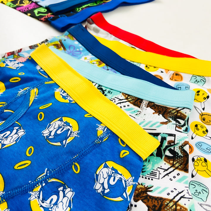 Pack of 5 Boys Cotton Fun Prints Boxer Underwear