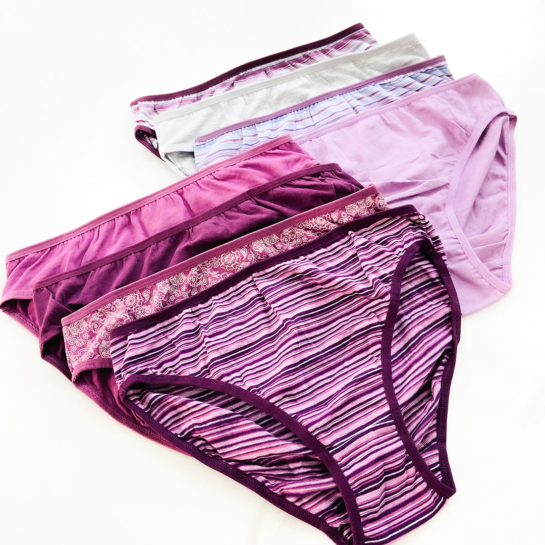 Pack of 4 Womens Classic Soft Cotton Mini Briefs Panty