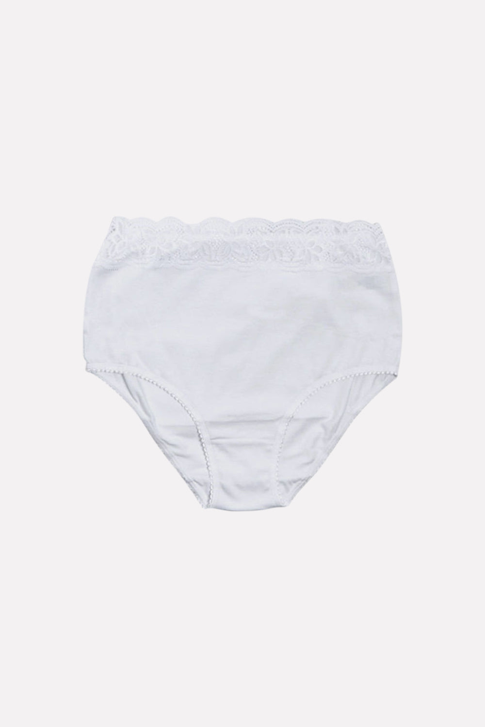 Ladies Front Lace Detail Full Brief Panty