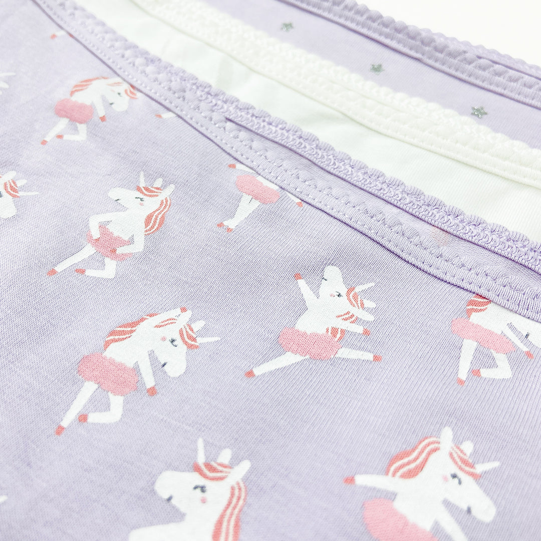 Pack of 3 Girls Premium Soft Cotton Boyshort Panties