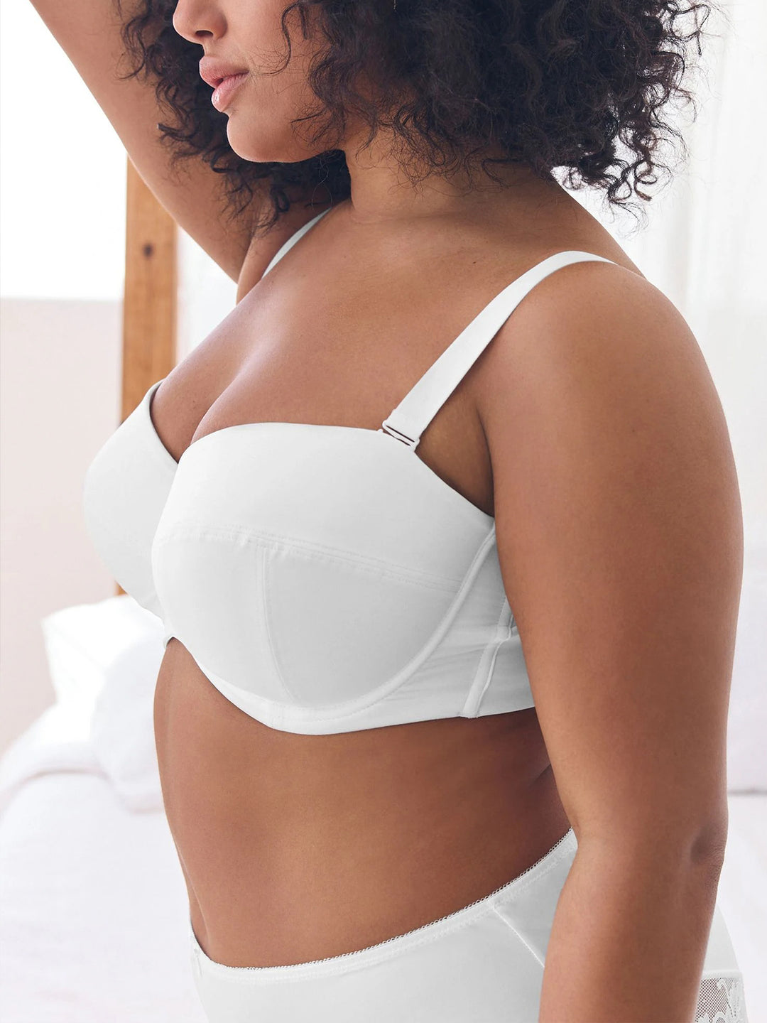 Womens Lightly Padded Strapless Multiway Underwired Bra