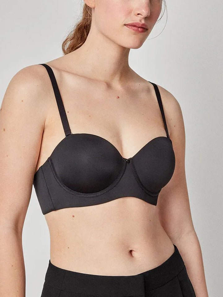 Womens Detachable Straps Padded Underwire Bra