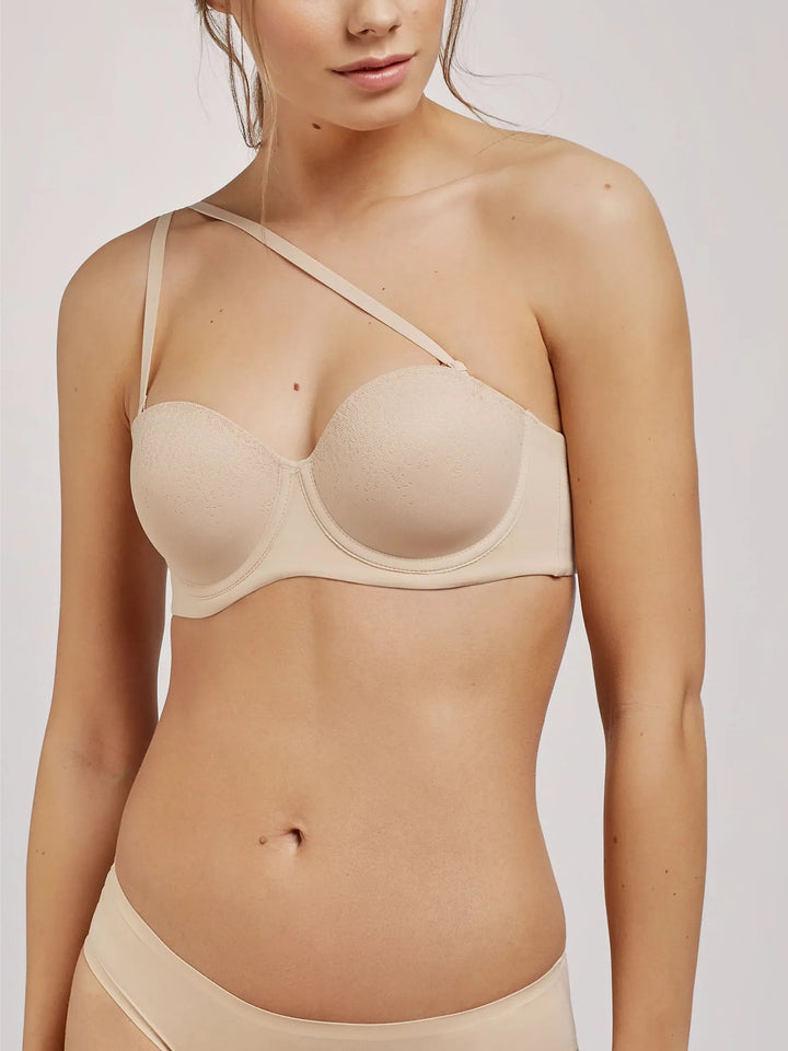 Womens Detachable Strap Underwired Push Up Bra