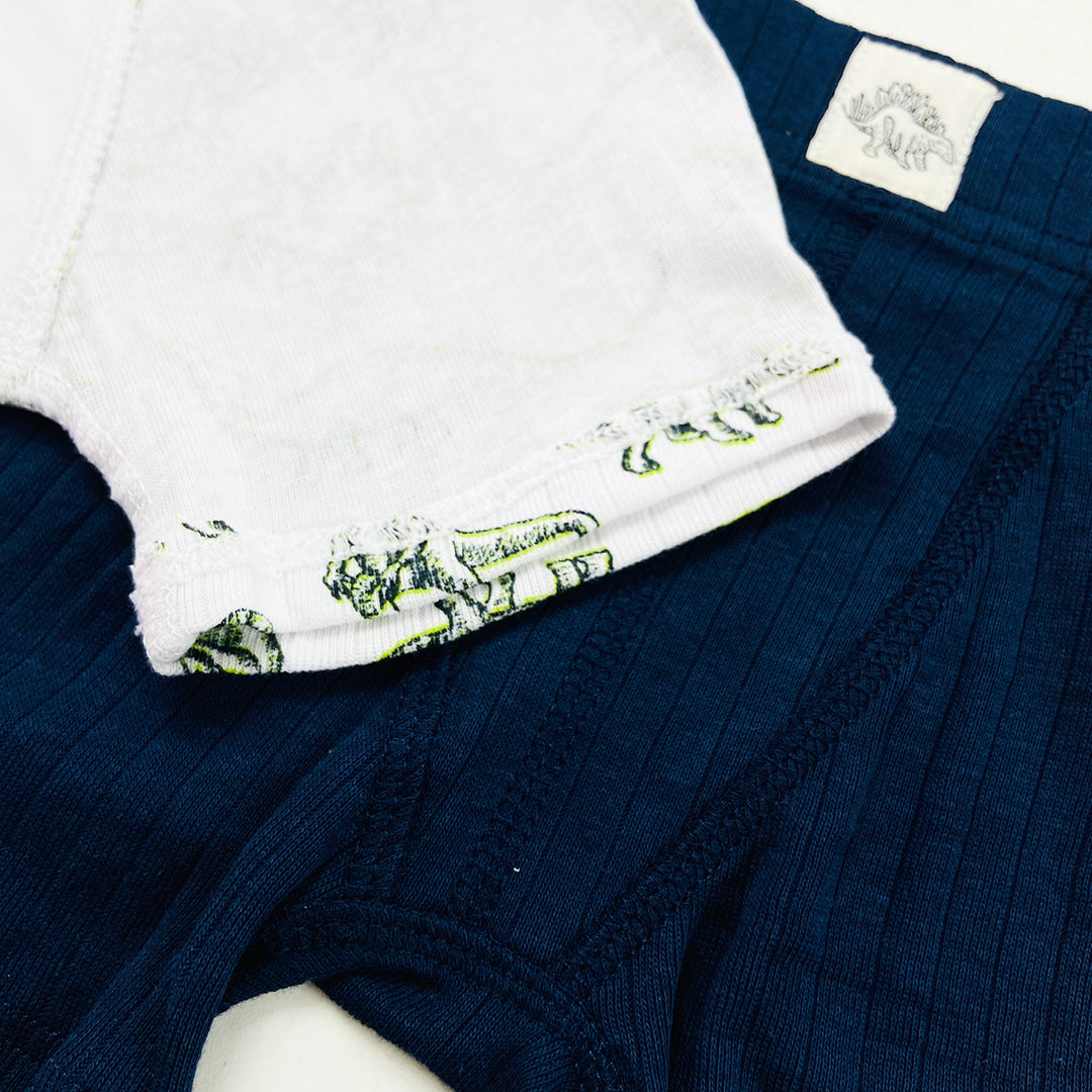 Pack of 5 Boys Soft Cotton Ribbed Boxer Underwear