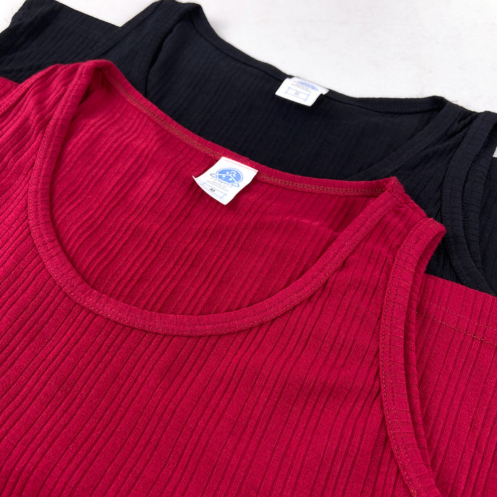 Women's Cotton Camisoles Solid Rib Tank Top