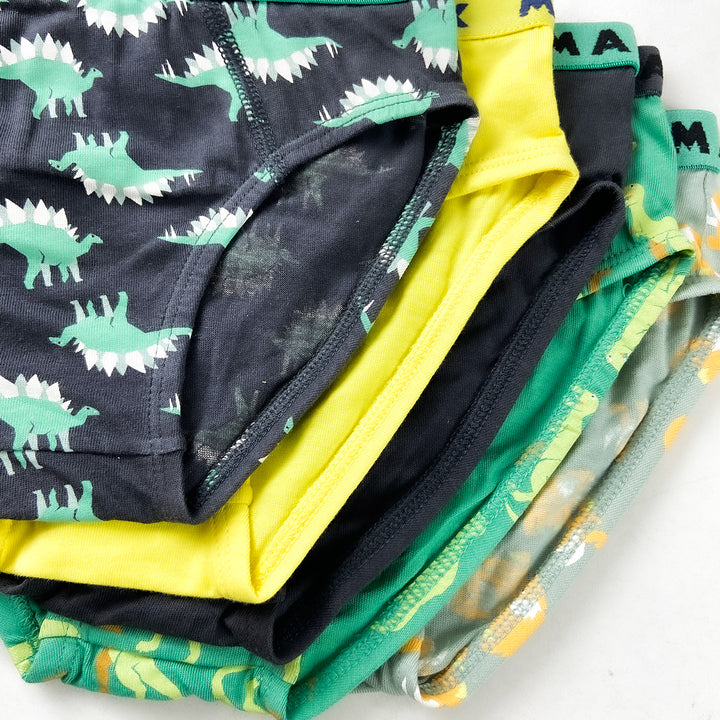 Pack of 3 Boys Fun Print Cotton Elastic Waistband Briefs Underwear