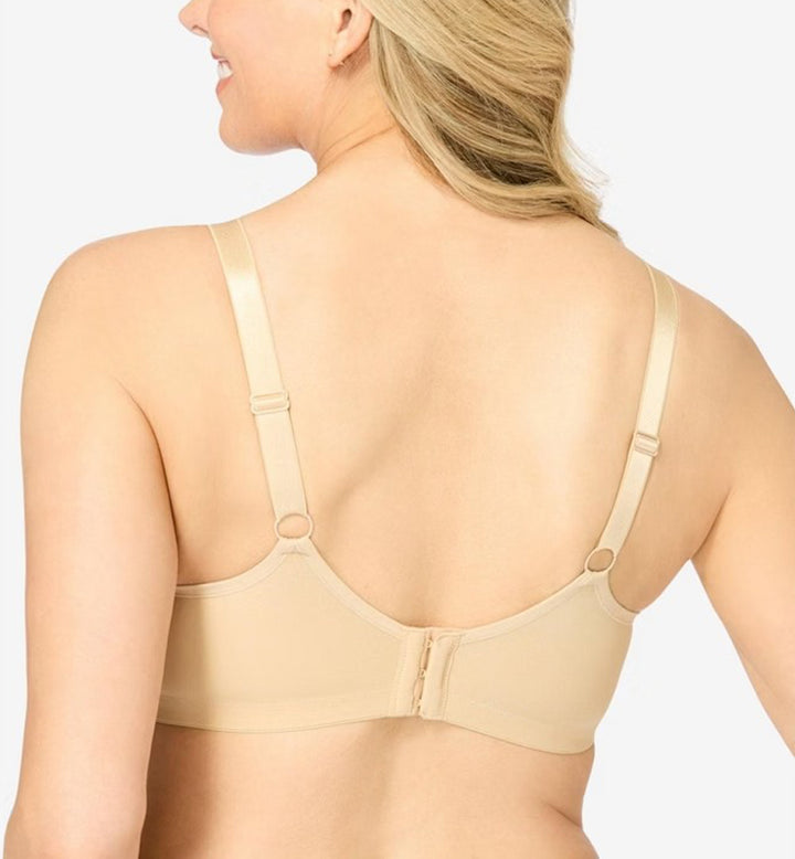 Womens Full Coverage Wire-Free Adjustable Straps T-Shirt Bra