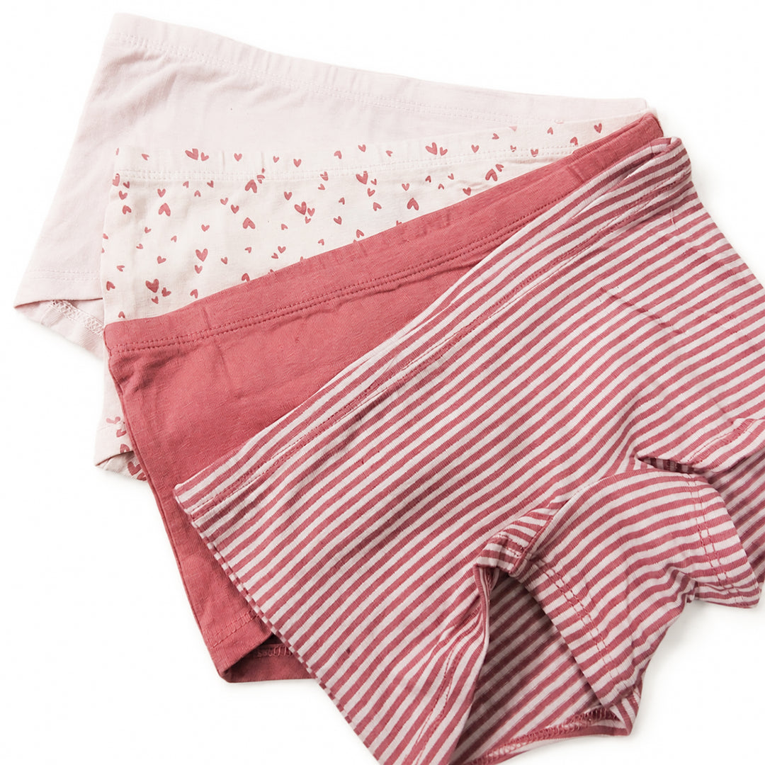 Pack of 4 Girls Cotton Stretch Boxer Underwear