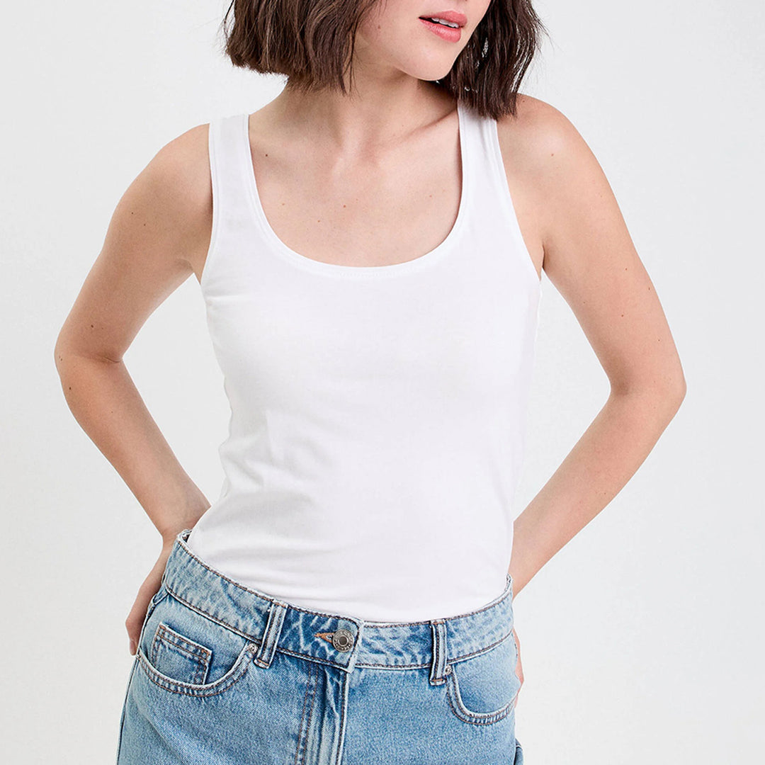 Women’s  Cotton Wide Strap Tank Top