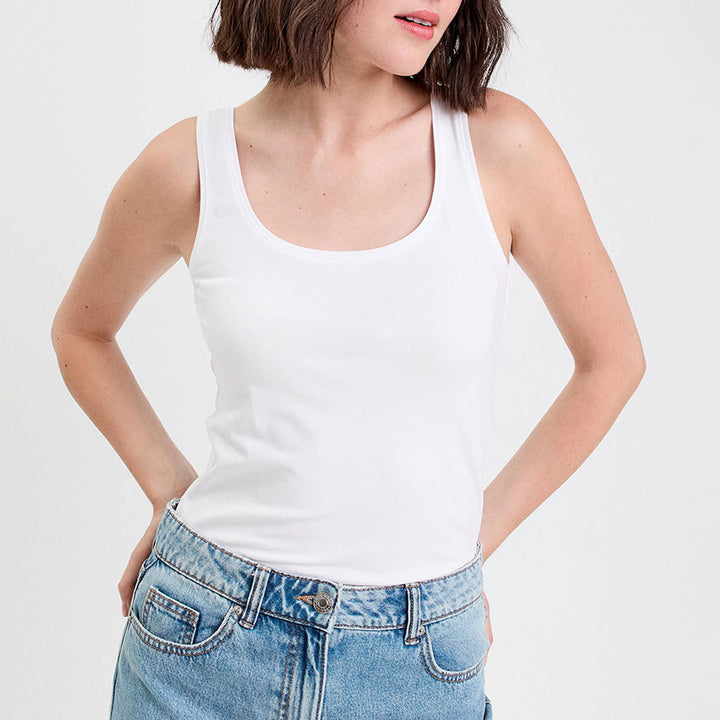 Women’s  Cotton Wide Strap Tank Top