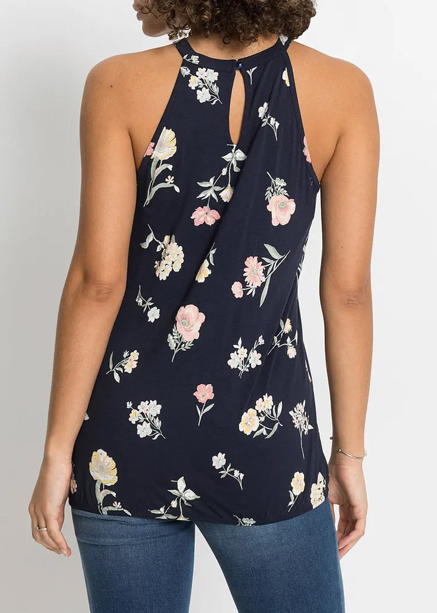 Ladies Sleeveless Floral Print Top