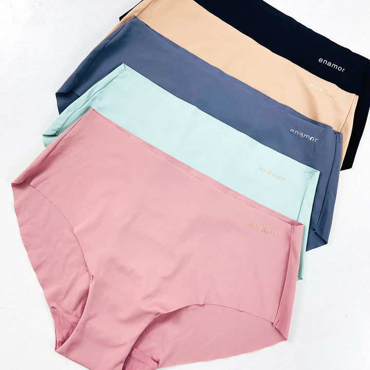 Womens Seamless Mid Rise Invisible Soft Stretch Hipster Panty