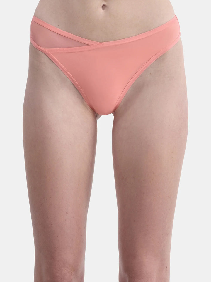 Pack of 4 Womens Micro Minimal Coverage Tag-Free Thong Panty