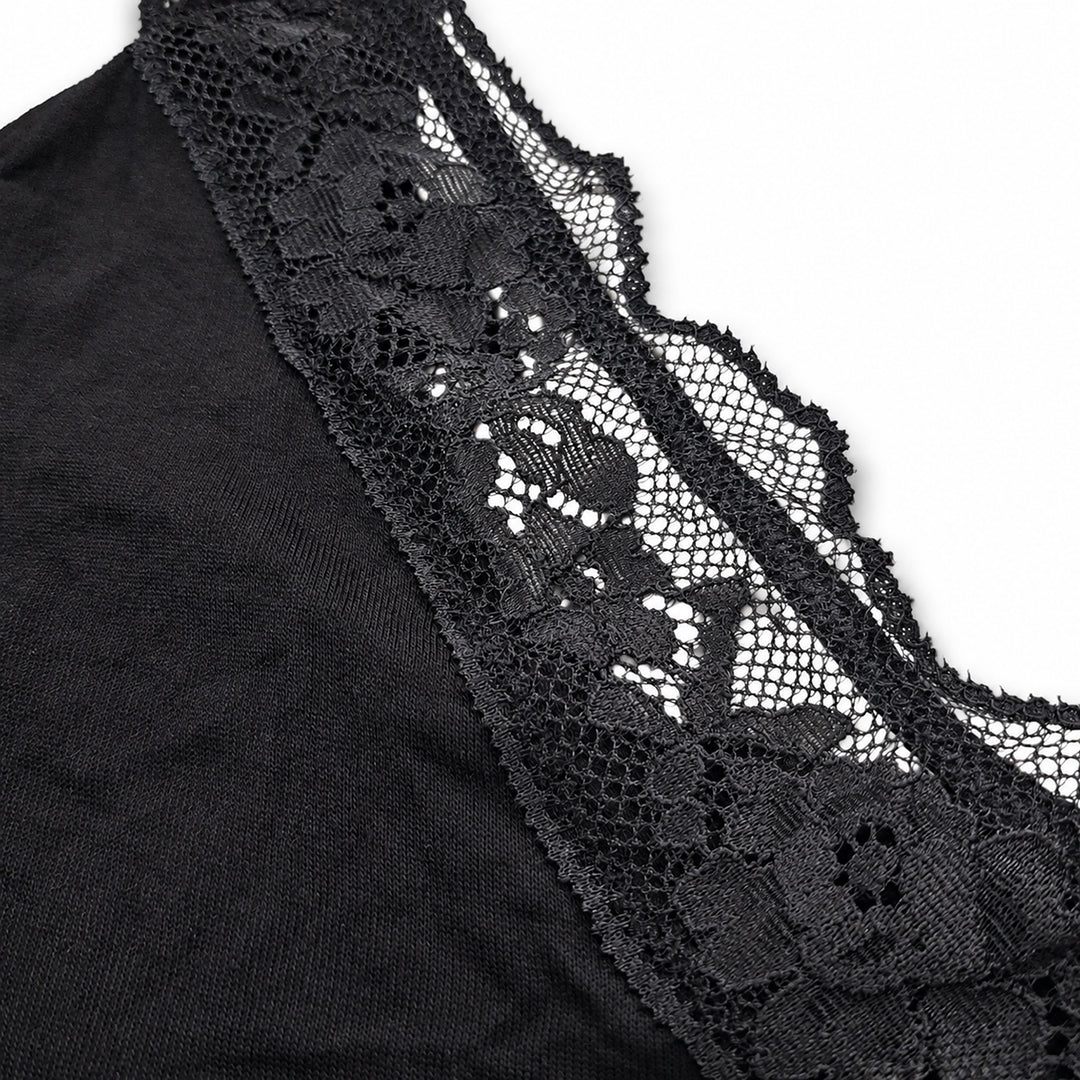 Women’s Stretch Lace Trim V-Neck Camisole Top