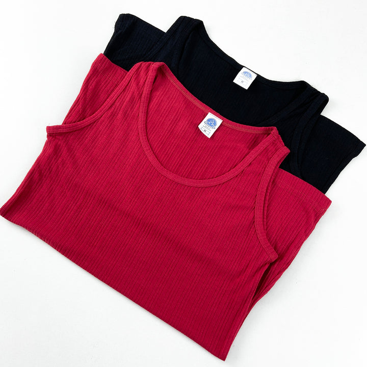 Women's Cotton Camisoles Solid Rib Tank Top