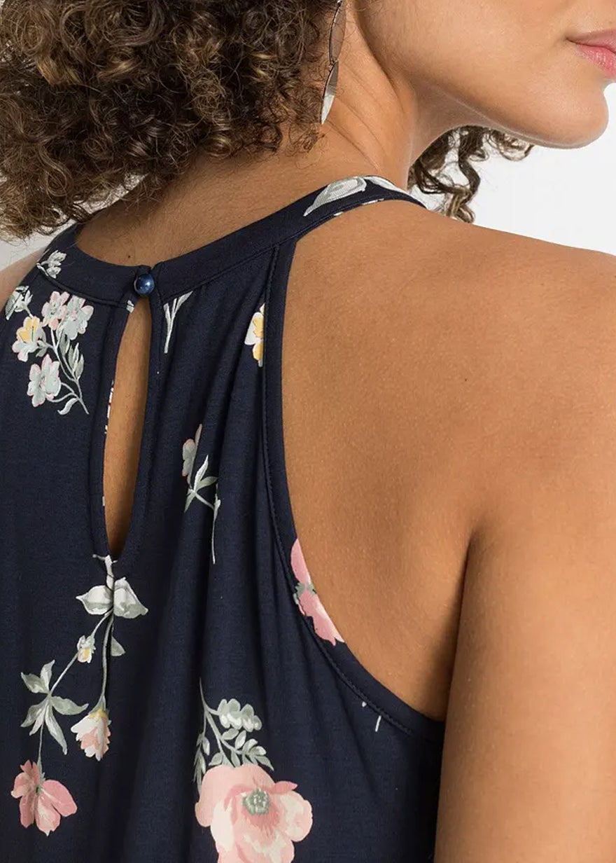 Ladies Sleeveless Floral Print Top