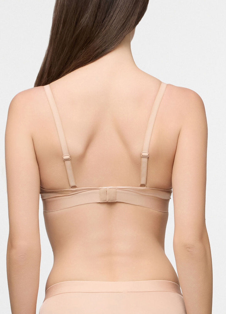 Womens Stretch Microfiber Padded Underwired Balconette Bra