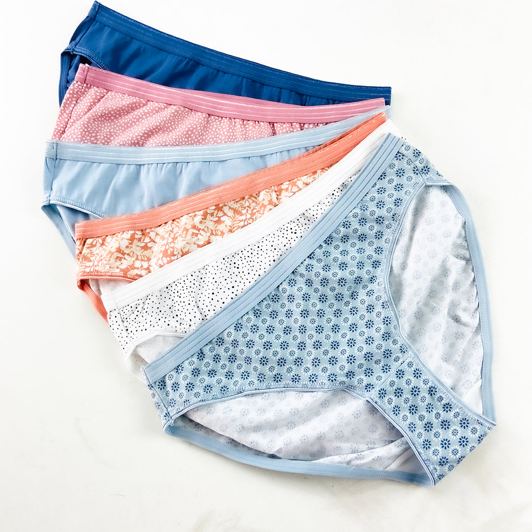 Pack of 3 Womens Cotton Half back Bikini Comfort Panty