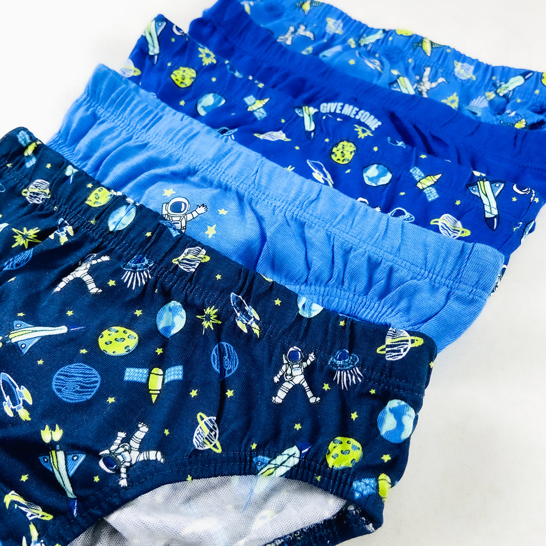 Pack of 5 Boys Space Theme Cotton Briefs