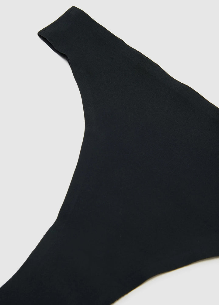 Womens Seamless Mid Rise Ultra Soft Invisible Brazilian Brief Panty