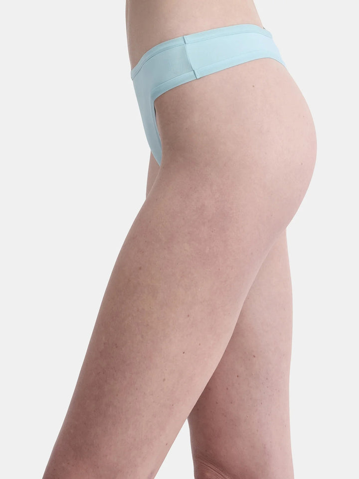 Pack of 4 Womens Micro Minimal Coverage Tag-Free Thong Panty