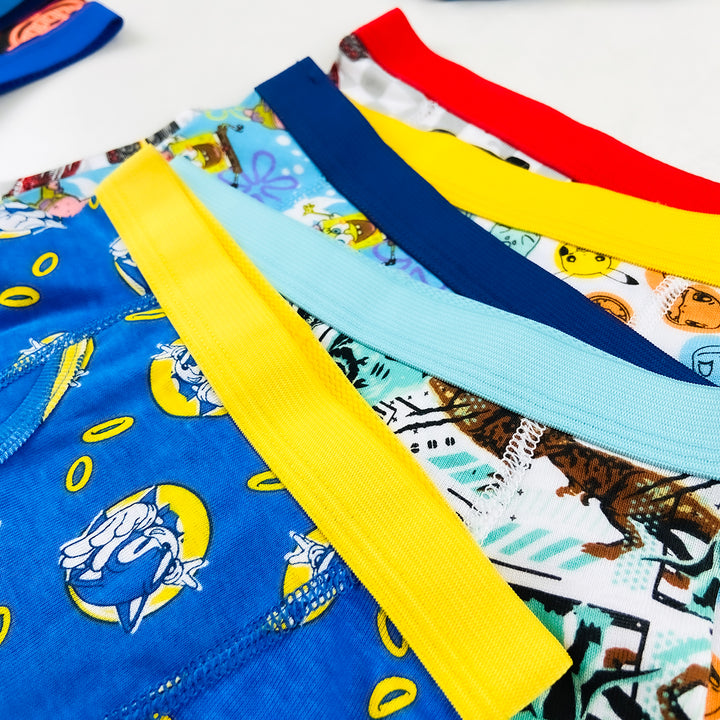 Pack of 5 Boys Cotton Fun Prints Boxer Underwear