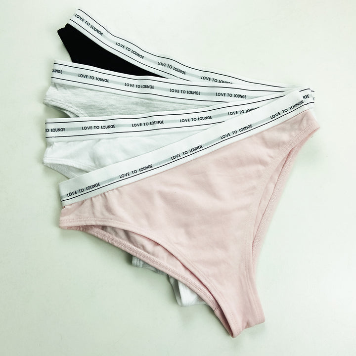 Women's Cotton Mid-Rise Brief Panty with Waistband