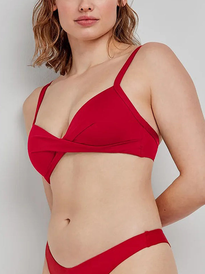 Womens Wireless Adjustable Straps Padded Bikini Bra