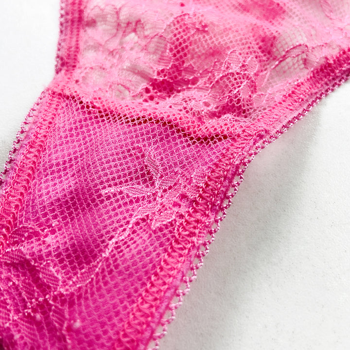 Ladies Mid Rise Lace Front Thong