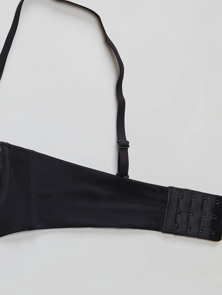Womens Detachable Strap Underwired Push Up Bra