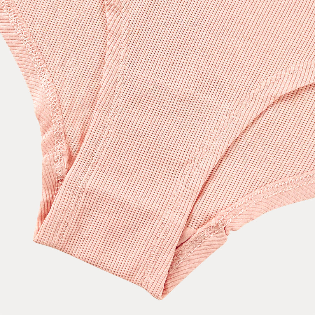 Pack of 3 Womens Ribbed Cotton Lace Waist Hipster Panty