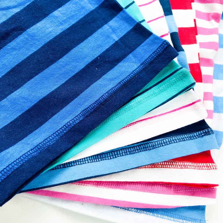 Pack of 5 Kids Premium Soft Cotton Striped Sleeveless Tank Top