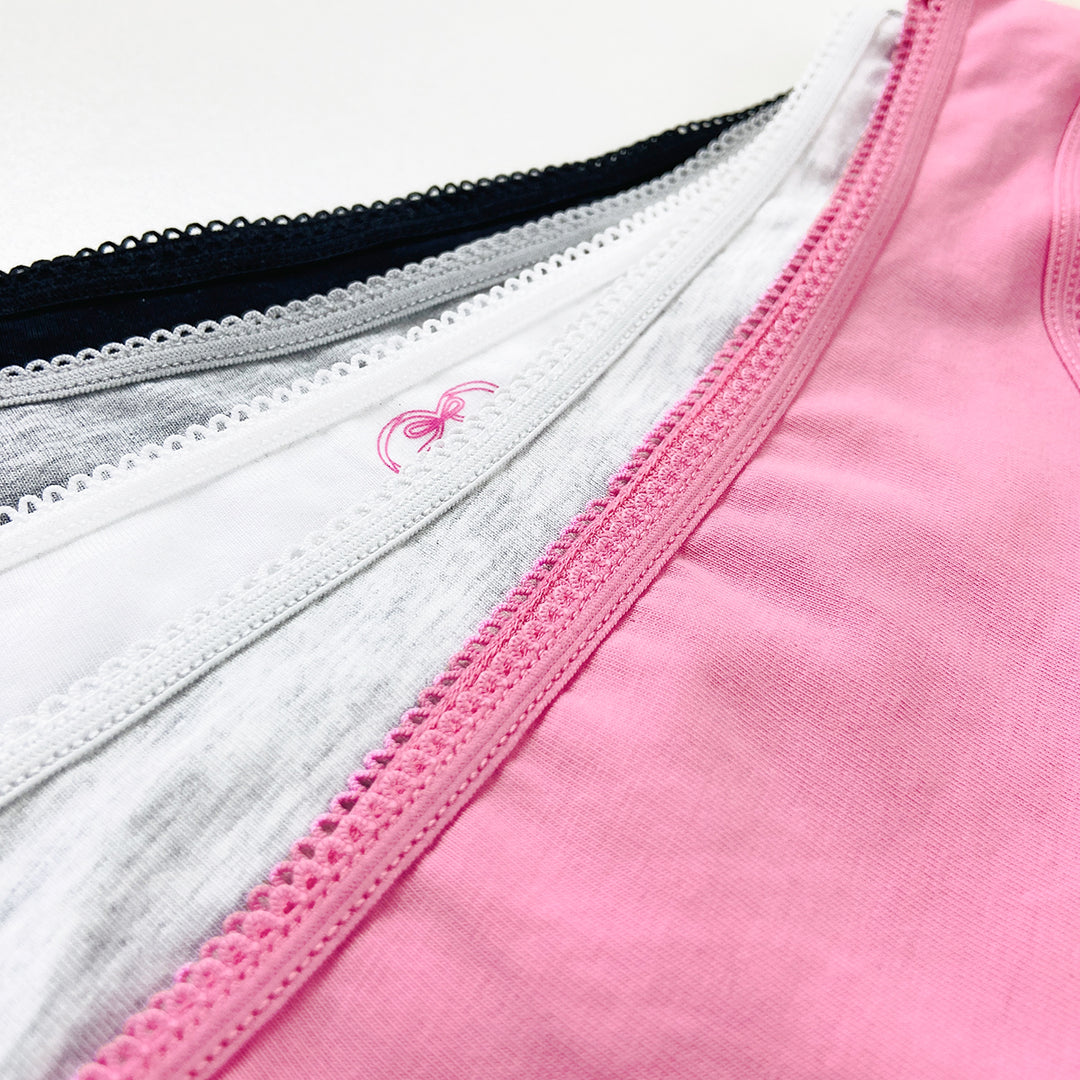 Pack of 5 Womens Premium Soft Cotton High-Leg Panties