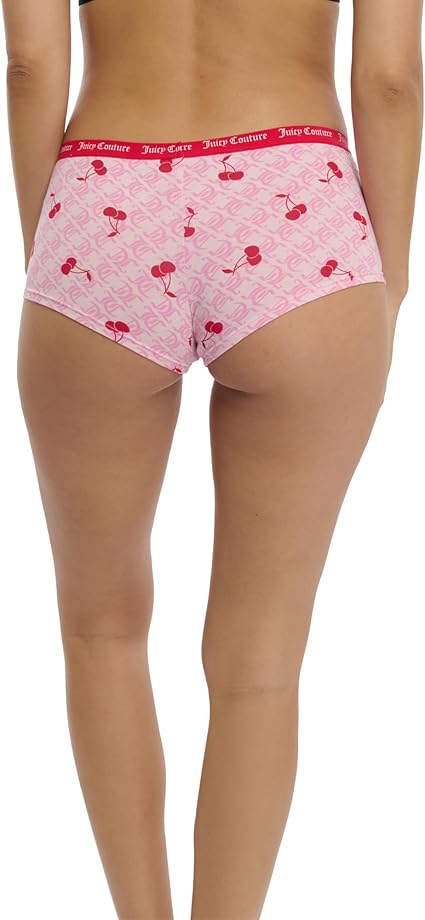 Womens 4 Pack Cotton Boyshort Brief Panty