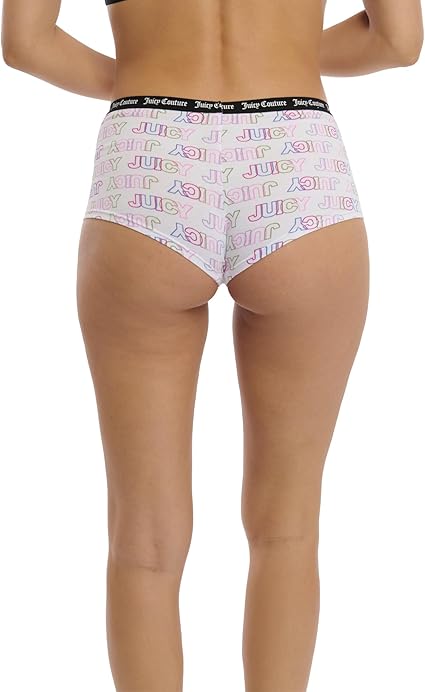 Womens 4 Pack Cotton Boyshort Brief Panty