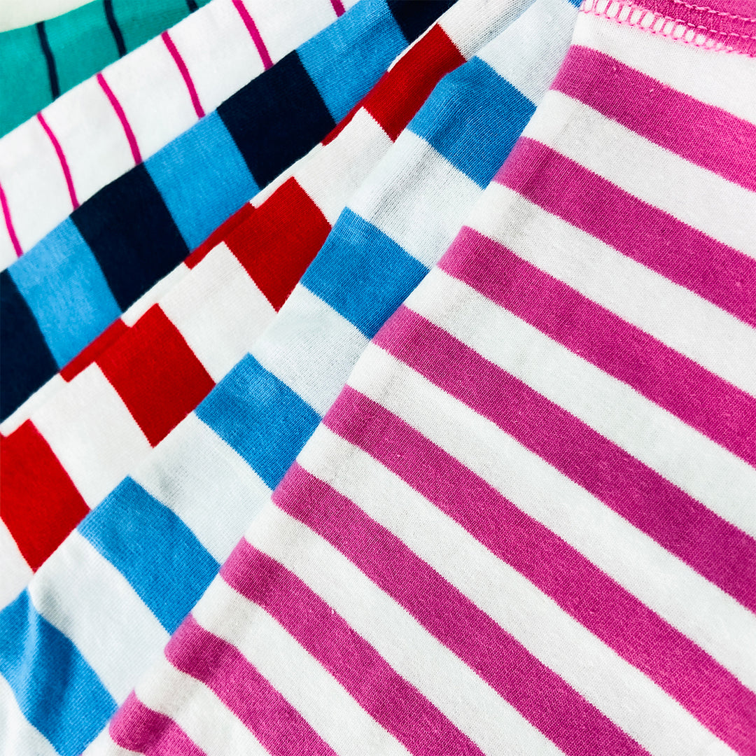 Pack of 5 Kids Premium Soft Cotton Striped Sleeveless Tank Top