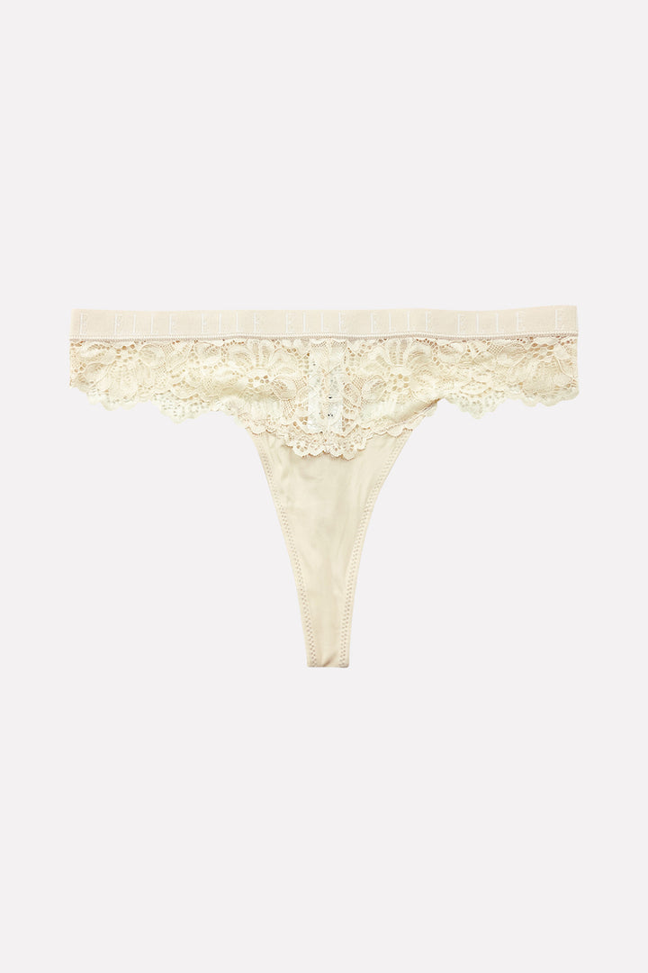 Women's Elegant Soft Stretch Floral Lace Comfortable Sexy Lace Thong Panty
