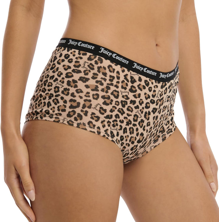 Womens 4 Pack Cotton Boyshort Brief Panty