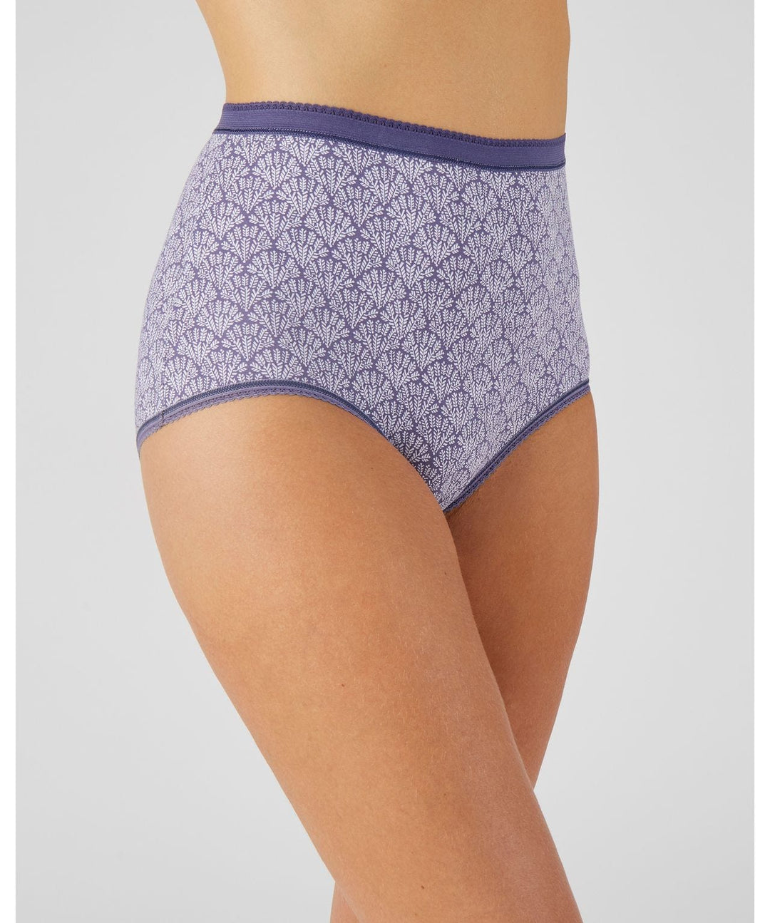 Pack of 4 Ladies High Waisted Full Back Cover Printed Brief Panty